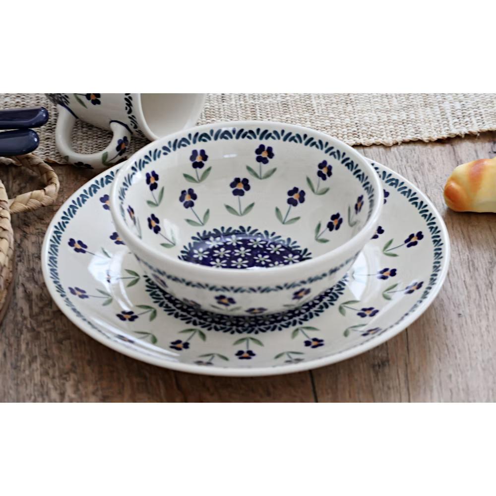 Blue Rose Polish Pottery Manufaktura Cereal Bowl - Image 4