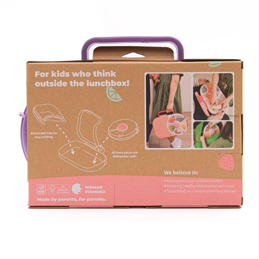 GoBe Kids' 2-in-1 Bento Style Lunchbox with Small Snack Spinner Flip - Image 5