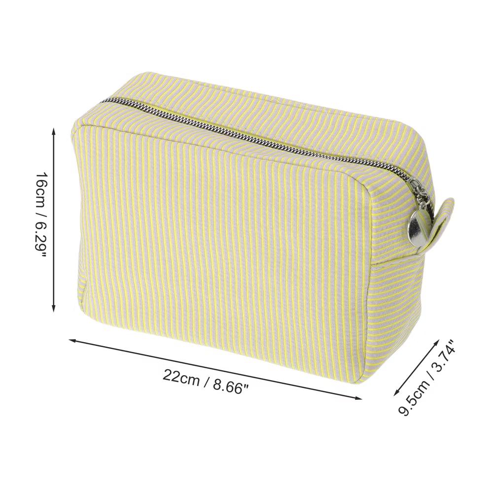 Large Striped Pattern Makeup Bag 1Pc - Image 47