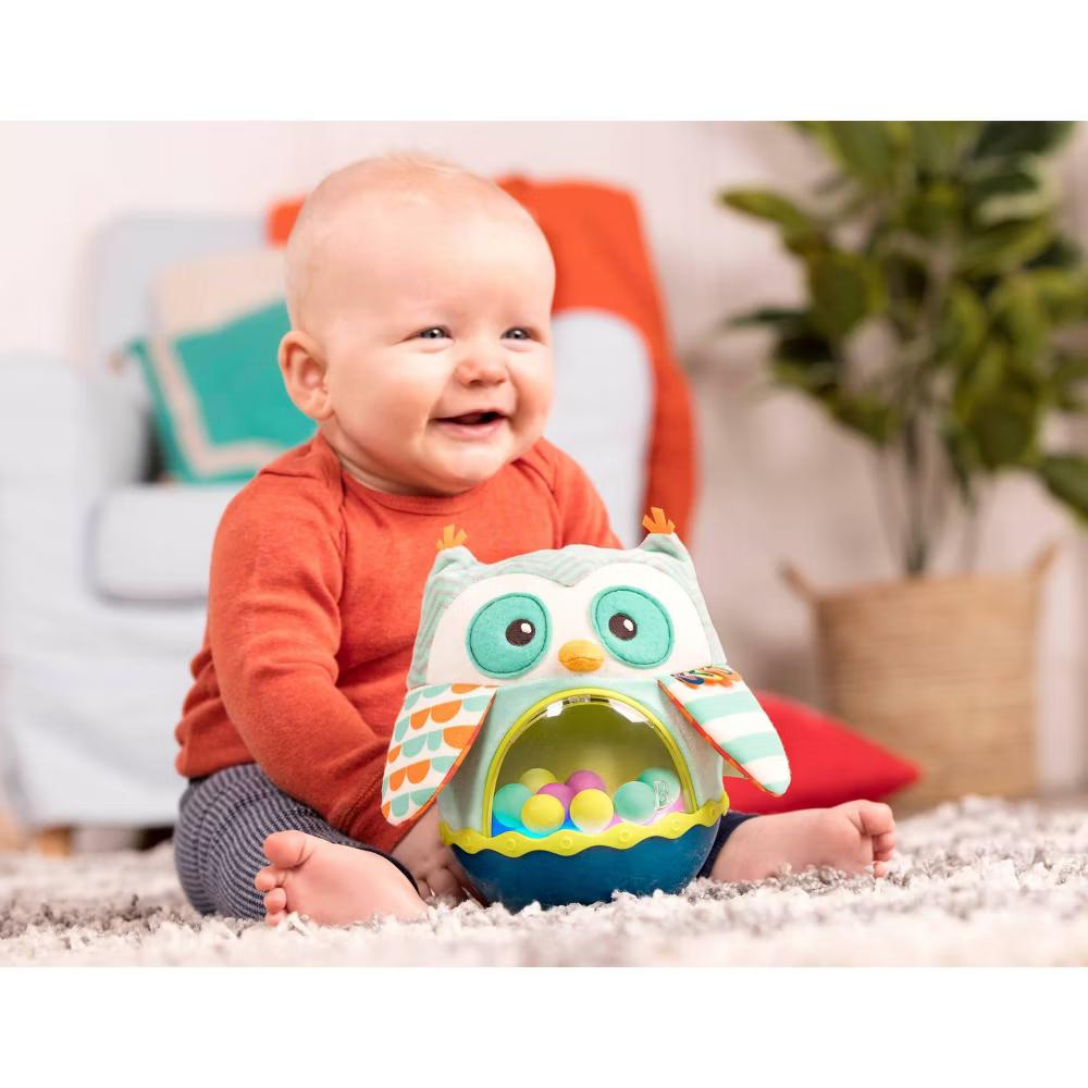 B. baby Roly-Poly Baby Toy - Owl Be Back: Sensory Development Toy for Infants - Image 4