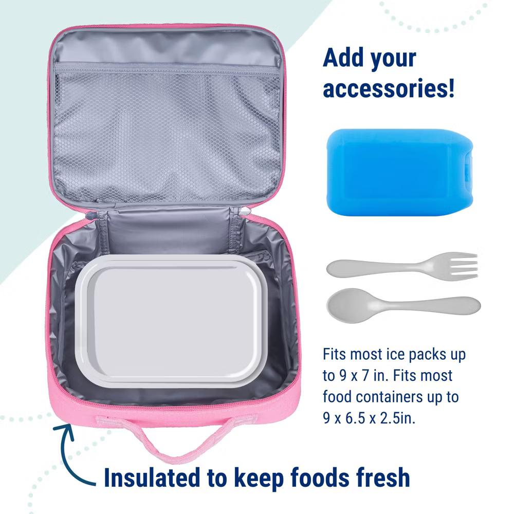 Wildkin Kids Insulated Lunch Box in Solid Colors – Durable and Reusable for School & Travel - Image 35
