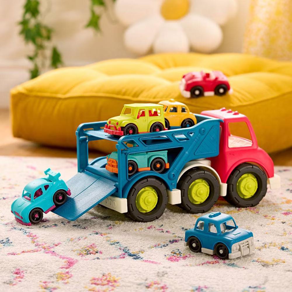 Car Carrier Truck & 6 Cars - Happy Cruisers - Image 6