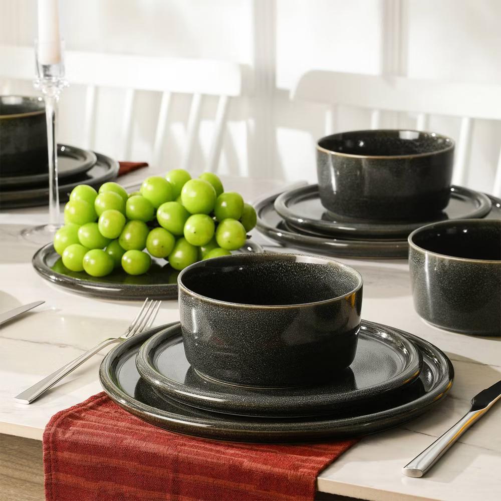 24pc Eden Stoneware Dinnerware Set - Image 11
