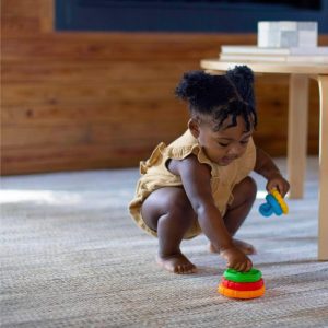 Baby Einstein Stack & Teethe Multi-Textured Teether Toy: BPA-Free, Multiple Activities, Sensory Development