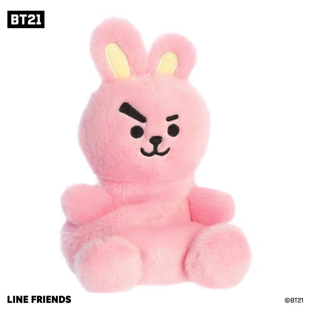 Mini Palm Pals COOKY BT21 Lovable Stuffed Doll Pink 5" - Image 3