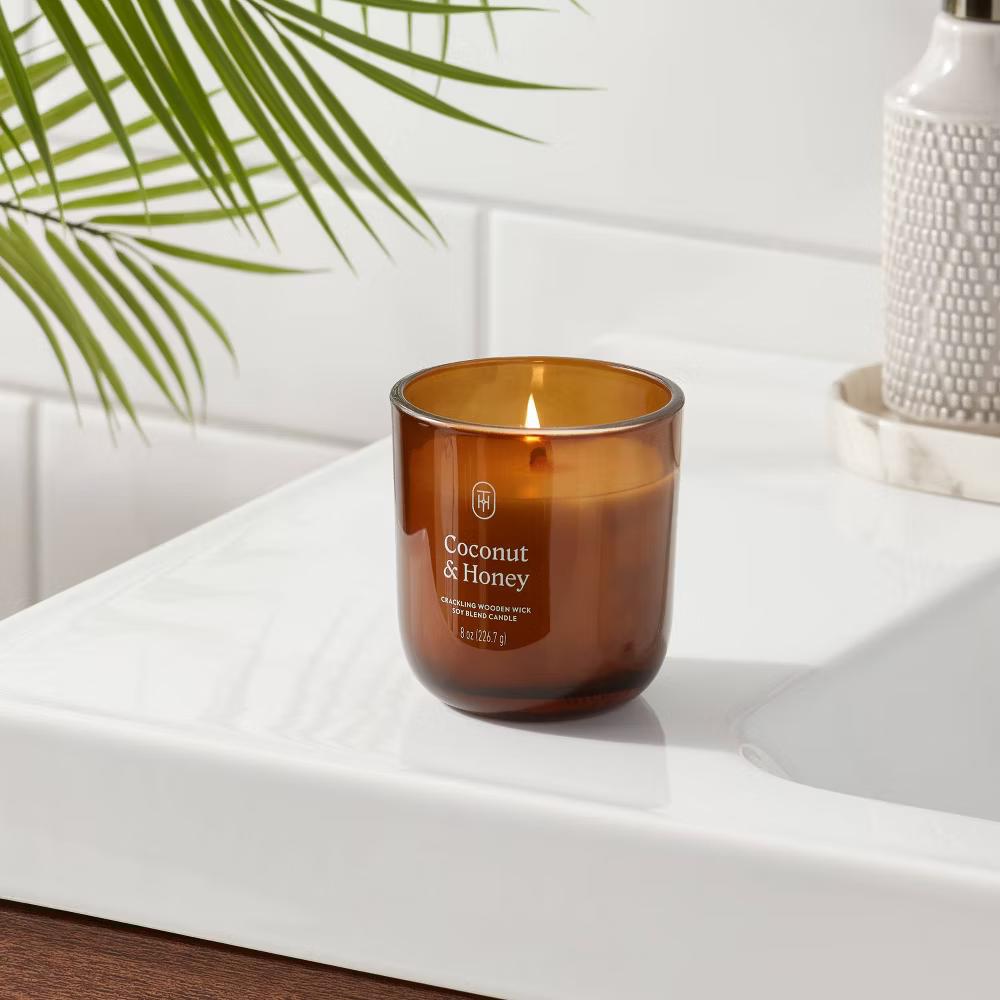 Glass Wooden Wick Jar Candle - Image 18