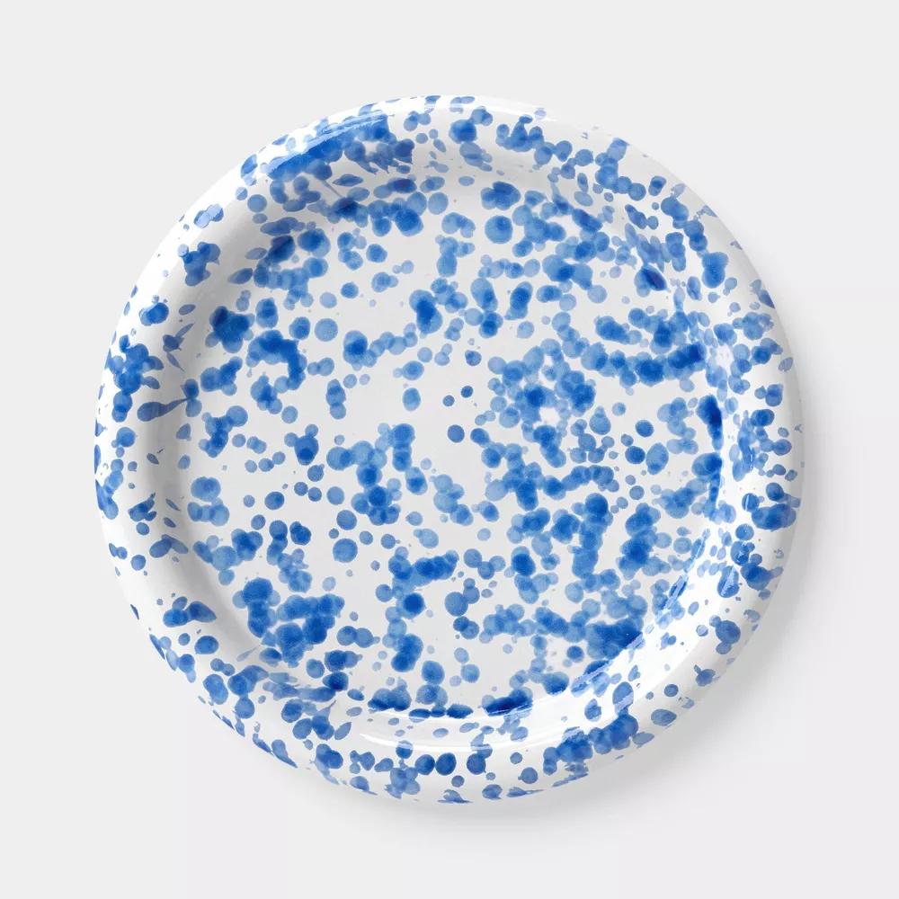 10.5" Stoneware Round Rim Dinner Plate - Image 4