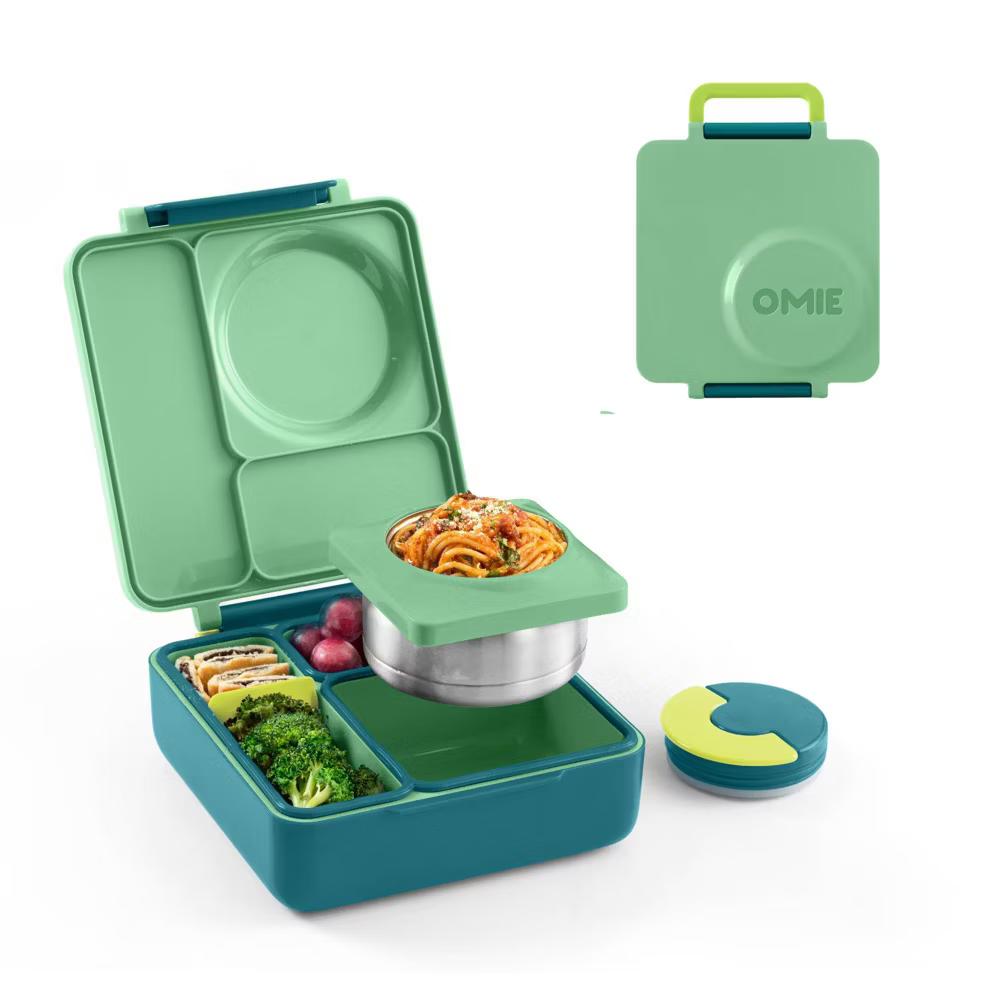 OMIEBox Insulated Bento Lunch Box with Leakproof Thermos Food Jar 3 Compartments - Image 46