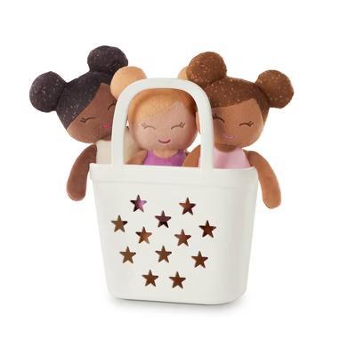 LullaBaby Bathtime Set with 3 Plush Bath Dolls for Real Water Play: Toddler Girl Bath Toys, Baby Doll Accessories - Image 3