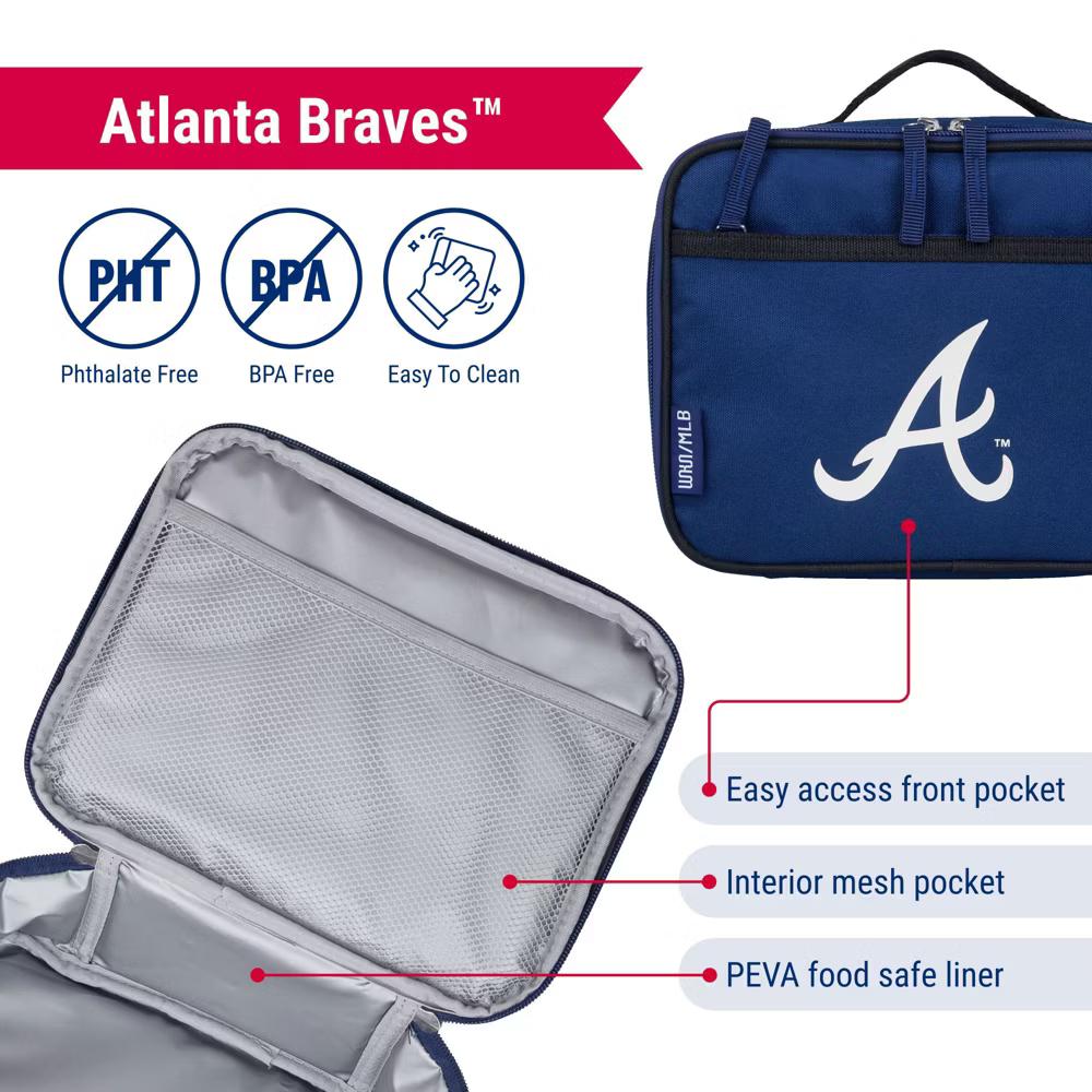 Wildkin MLB Major League Baseball Insulated Lunch Box – Durable and Reusable for School & Travel - Image 3