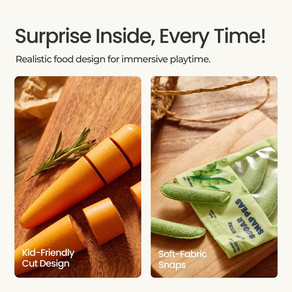 Play Kitchen & Grocery Accessories Series - Organic Play Food, 4 Sets - Image 6