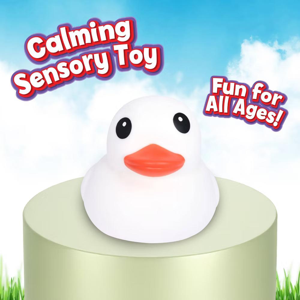 Squeeezy White Duck Fidget Toy - Image 3