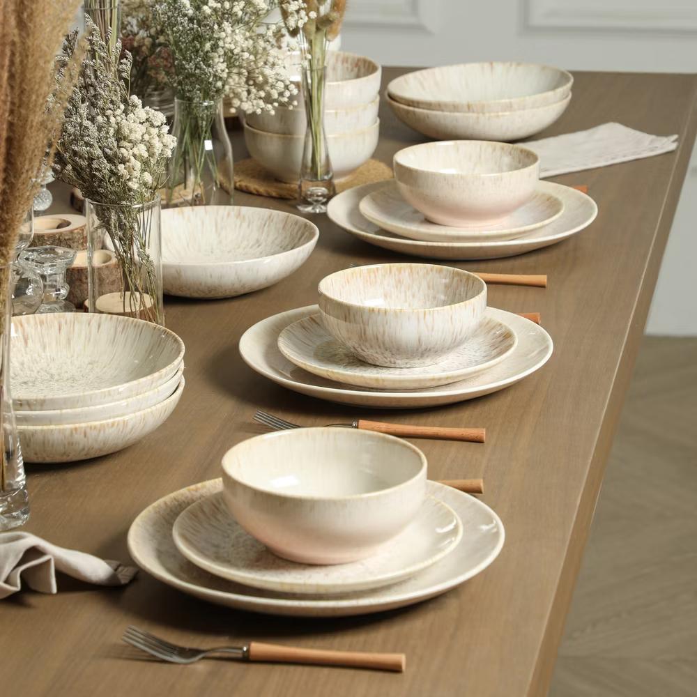 Riley 4-Piece Pasta Bowl Set Stoneware, Service for 4 - Image 21