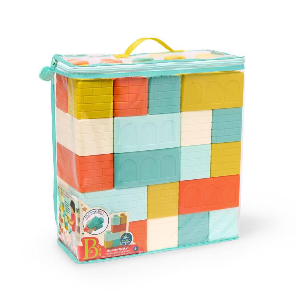 Big City Blocks - 27pc Large Foam Building Blocks with Storage Bag - Image 9