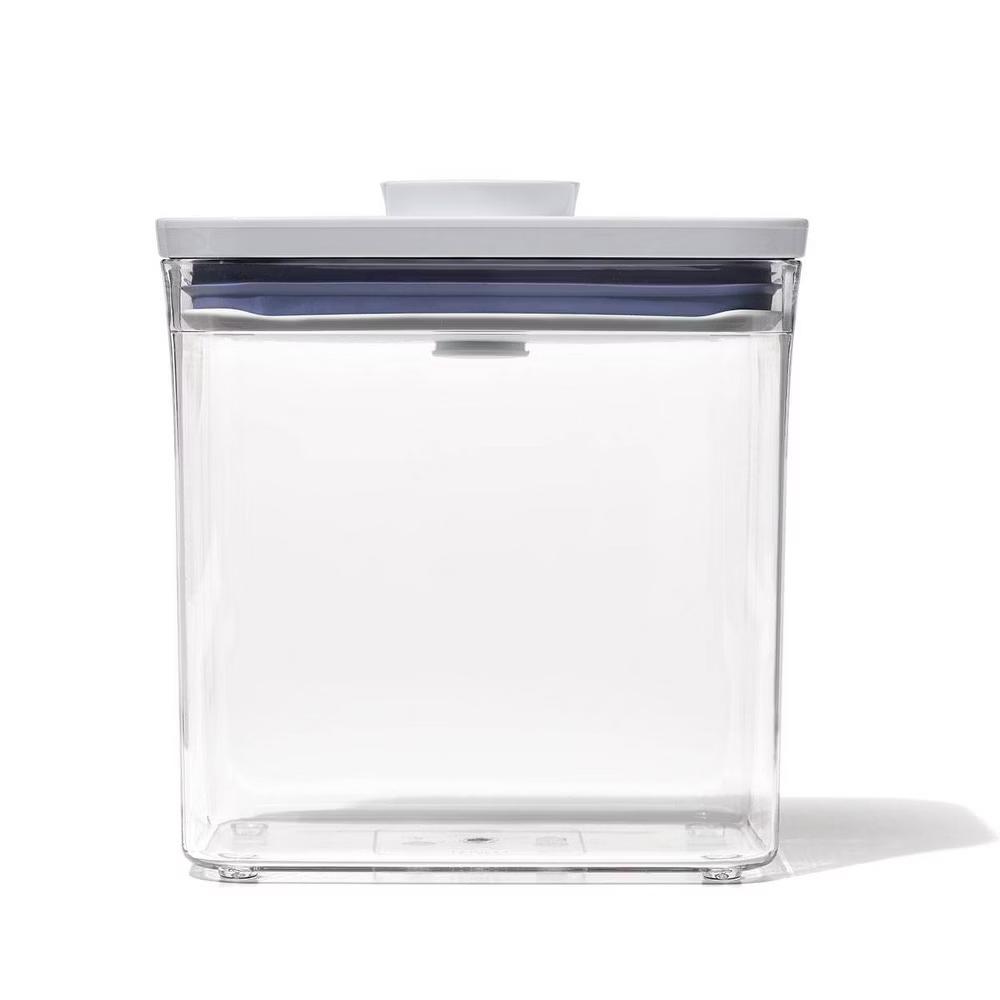 POP 1.7qt Plastic Rectangle Tall Airtight Food Storage Container Clear: Dishwasher-Safe Pantry Organizer - Image 6