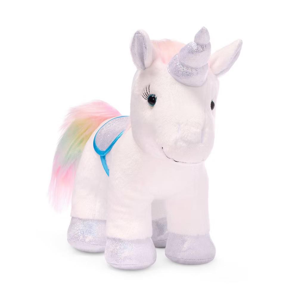 Pucci Pals Stuffed Toy Rainbow Glam Bag & Sparkly Unicorn Plush Animal for Toddlers - Image 3