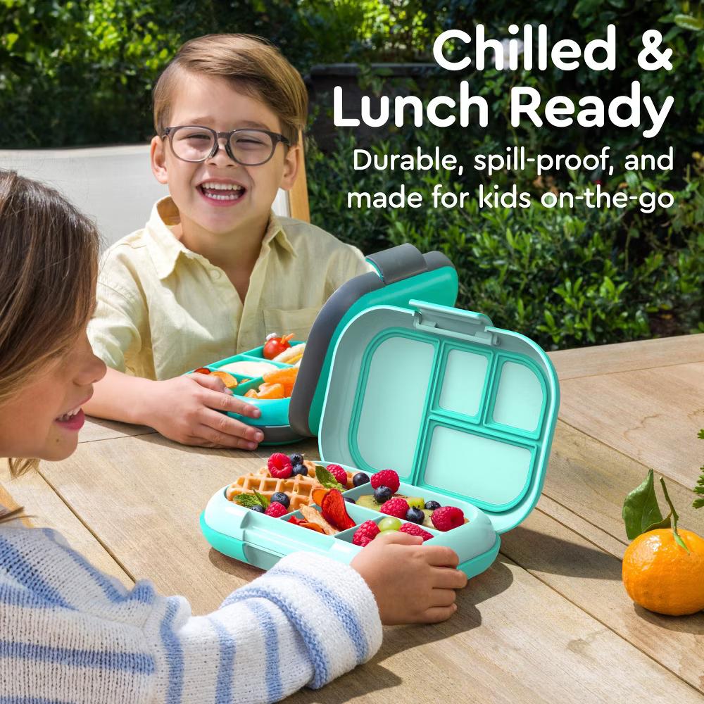Kids' Chill Lunch Box, Bento-Style Solution, 4 Compartments & Removable Ice Pack - Image 28