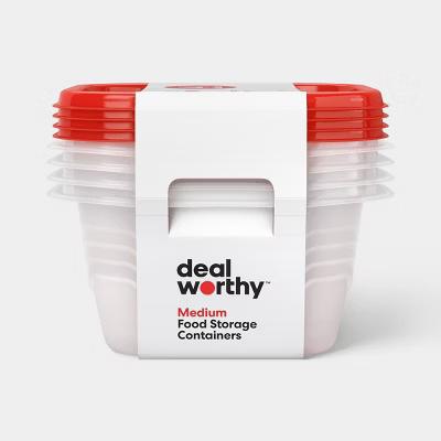Medium Square Food Storage Containers - 42oz/4ct - Image 3
