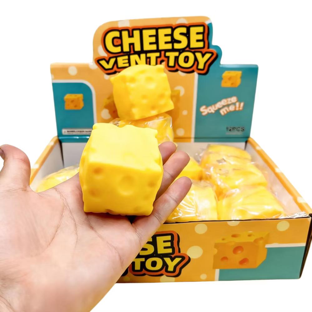 Puka Creations Cheese Squishy 2-Inch Stress Reliever | 1 Piece - Image 8