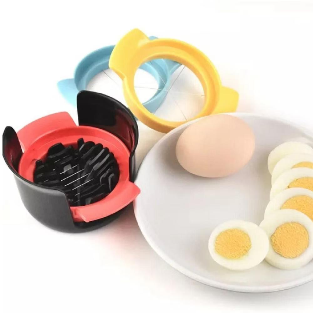 Home Collection 3 in 1 Egg Slicer Cutter and Strawberry Divider Kitchen Tool - Image 2