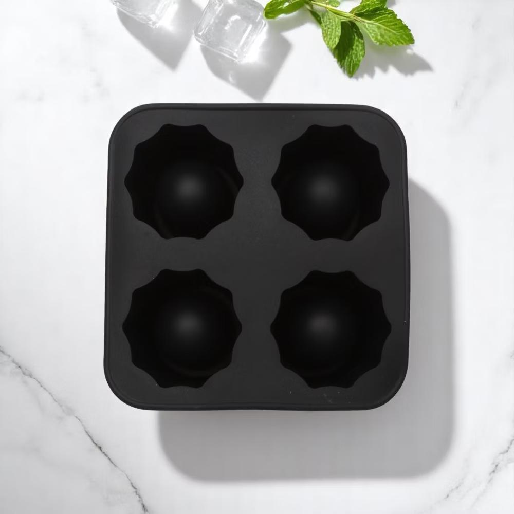 Ice Tray 4-Cavity Ice Cup Mould Cylinder Hand Wash Only Silicone Brick 3.86"x3.86"x2.09" 1 Pc - Image 5
