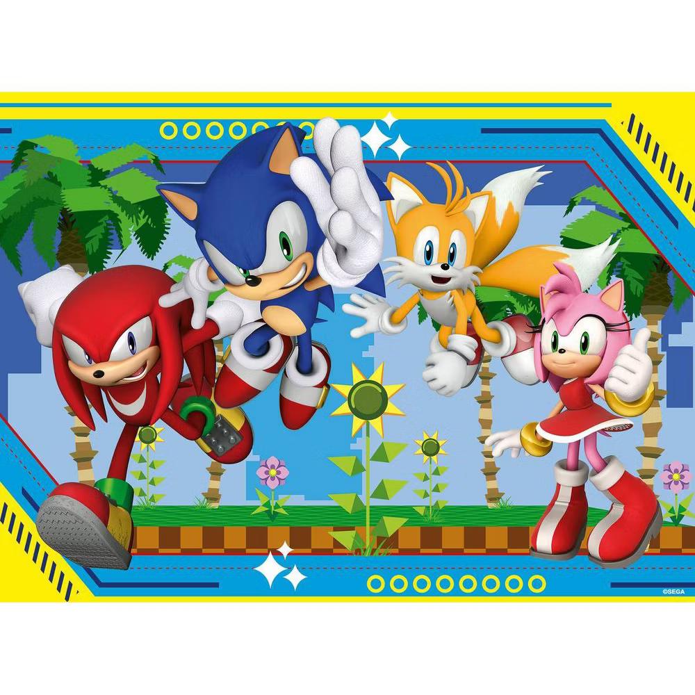 Sonic The Hedgehog XXL Jigsaw Puzzle - 100pc: Creative Thinking, Cardboard, Kids Pop Culture - Image 3