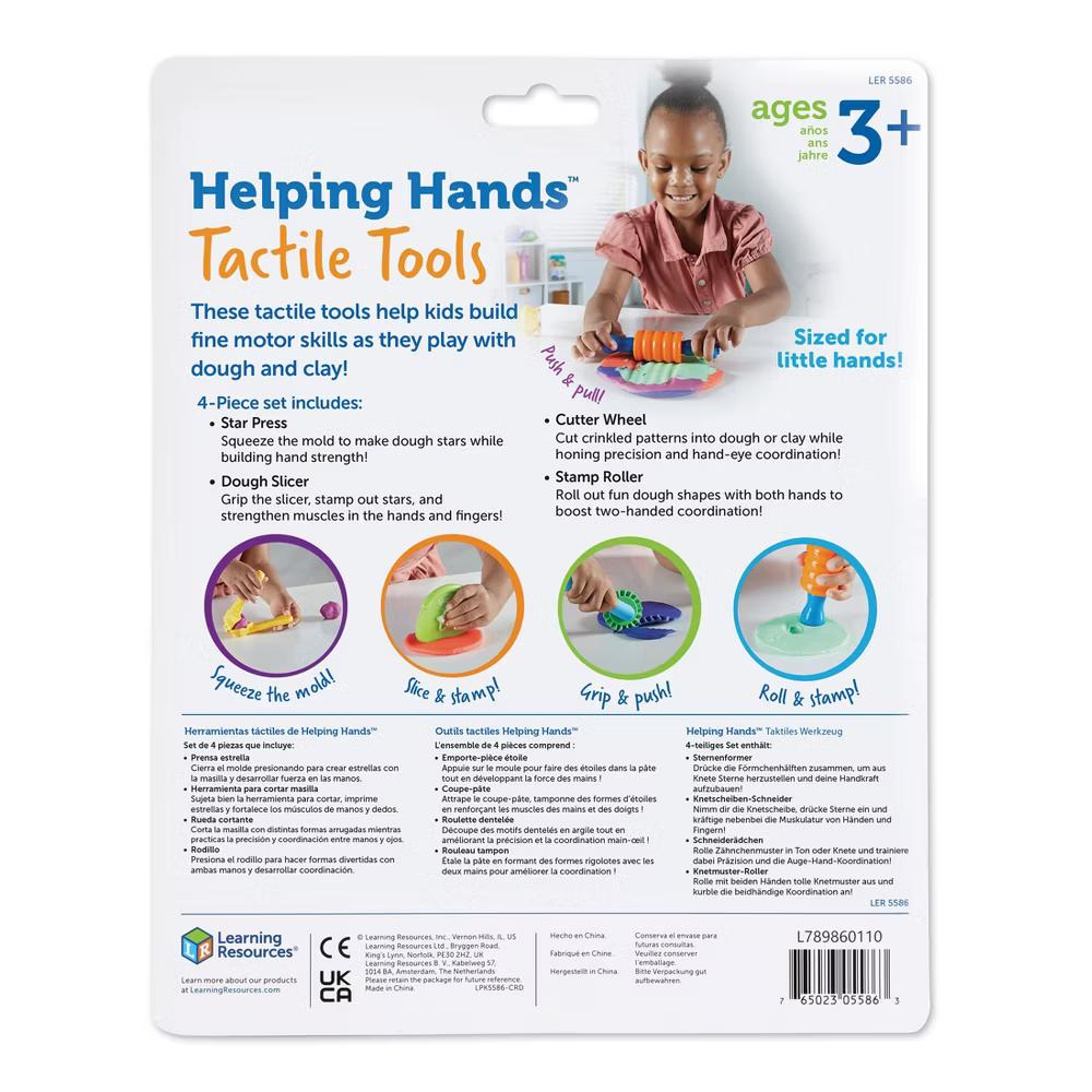 Helping Hands Tactile Tools: Sensory Development Toy for Babies and Toddlers, Plastic, 4 Pieces - Image 7