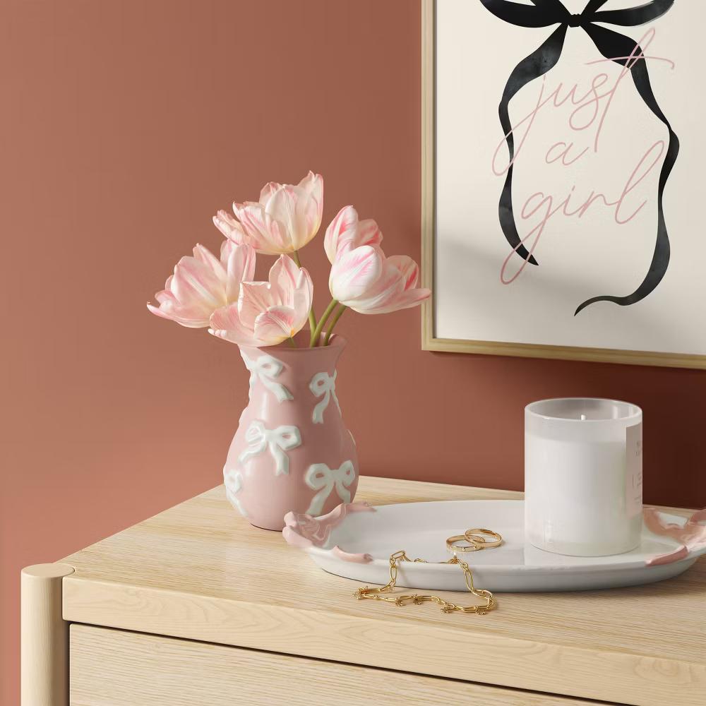 6.25" Ceramic Bow Tray - Image 4