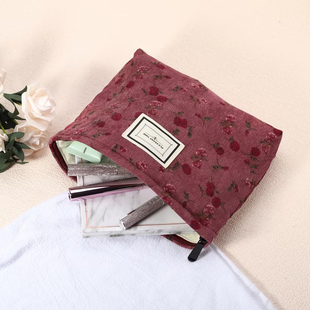 Women's Floral Zipper Flower Makeup Bags and Organizers 1 Pc - Image 10