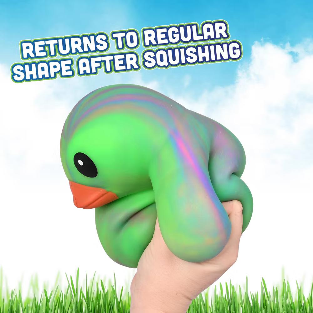 Jumbo Squeezy Ducks - Tie Dye Green - Image 2
