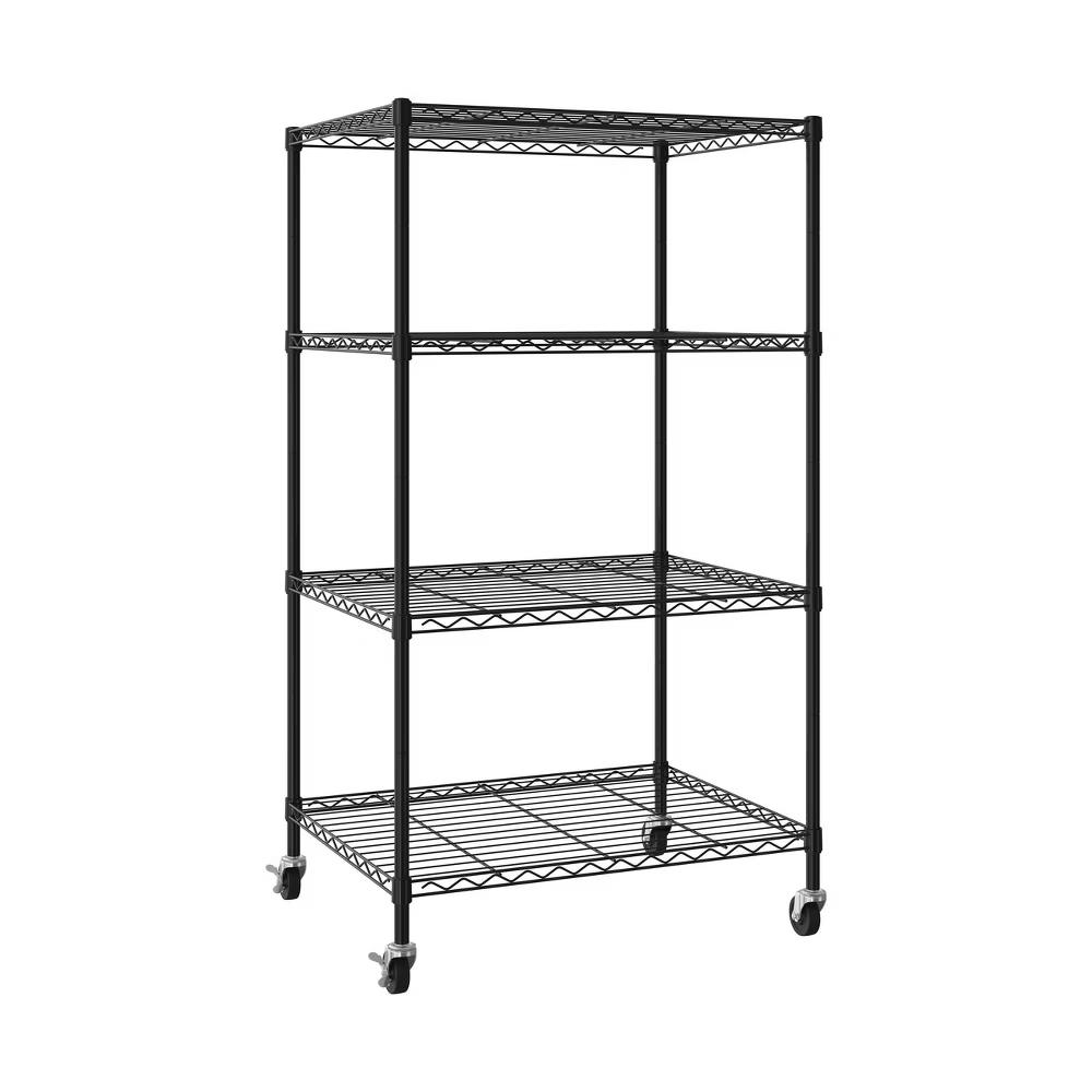 Seville Classics 4-Tier Storage Tote Bin Shelving Rack - Image 7