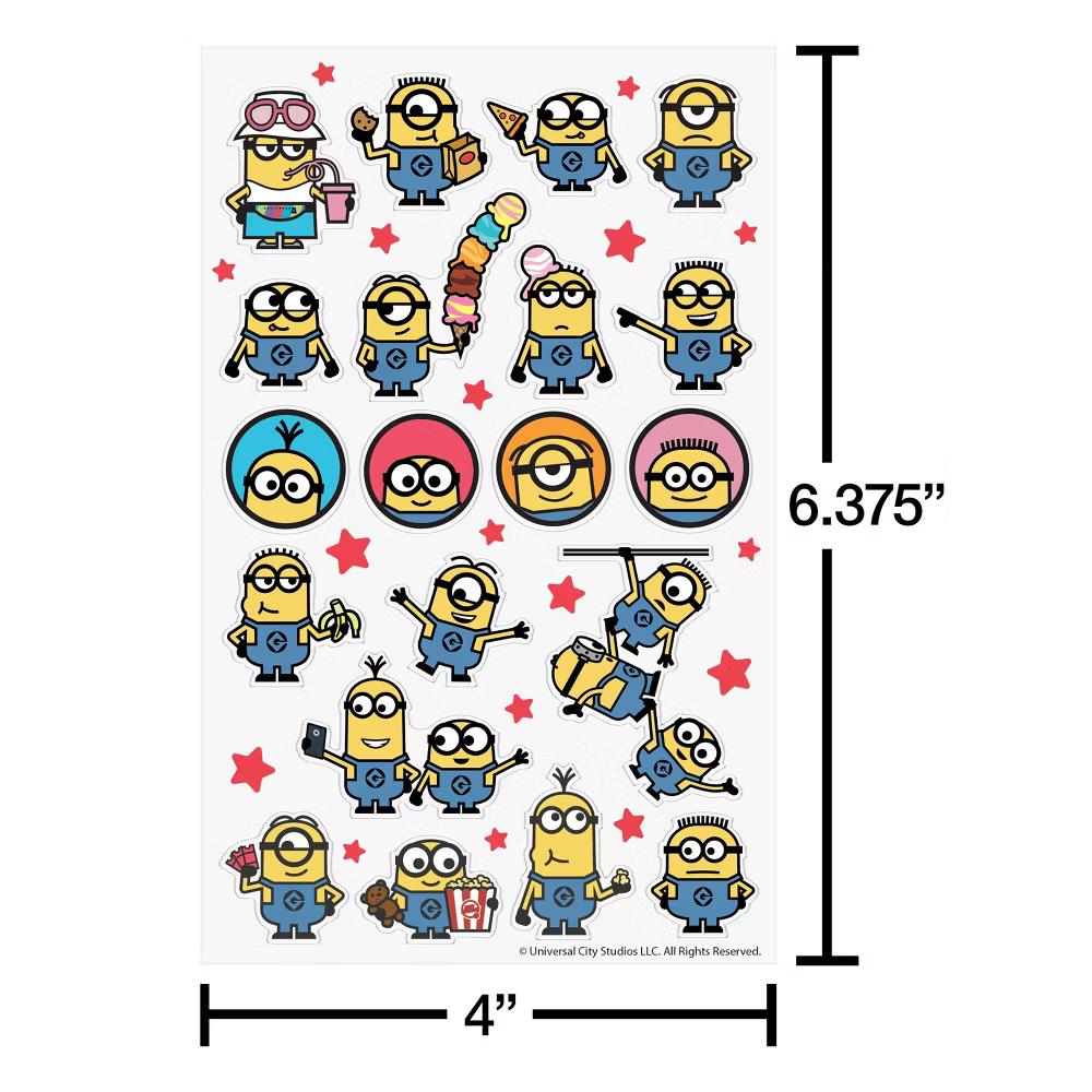 Minions Sticker Book for Kids/Silly Yellow Sidekicks 78ct - 8 Sheets