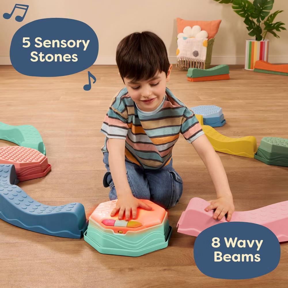 Balance & Groove Set - 14pc Balance Beams and Pods with Music & Lights - Image 6