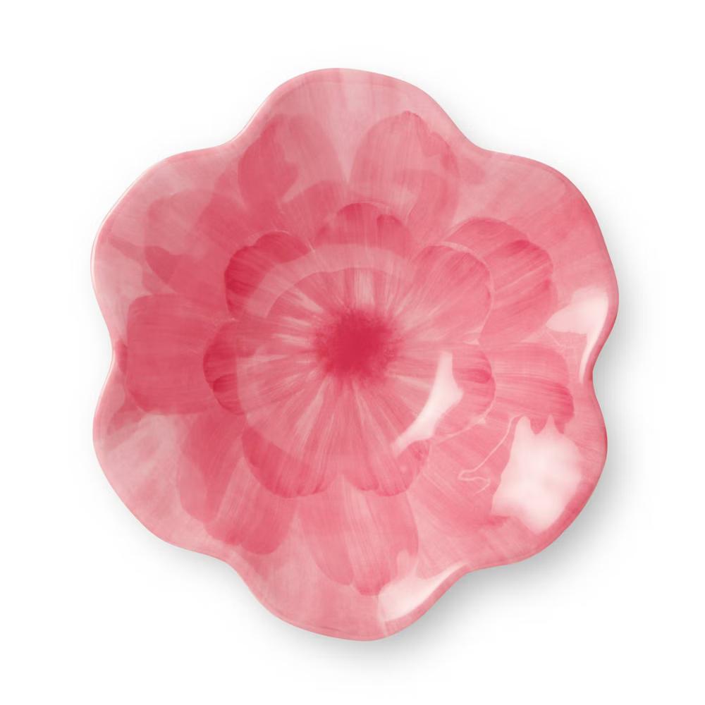 Certified International (Set of 4) 16oz Wildflower 3D Floral Melamine All Purpose Bowls Pink - Image 3