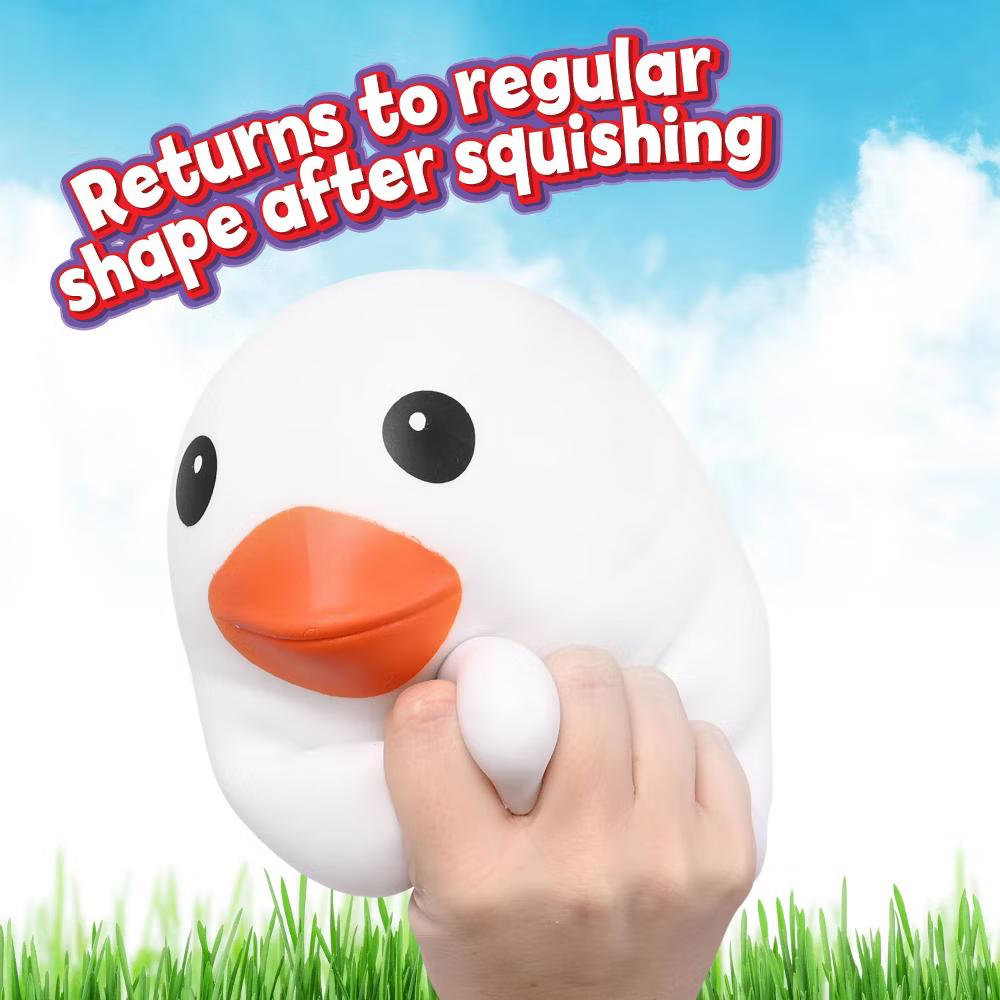 Squeeezy White Duck Fidget Toy - Image 6