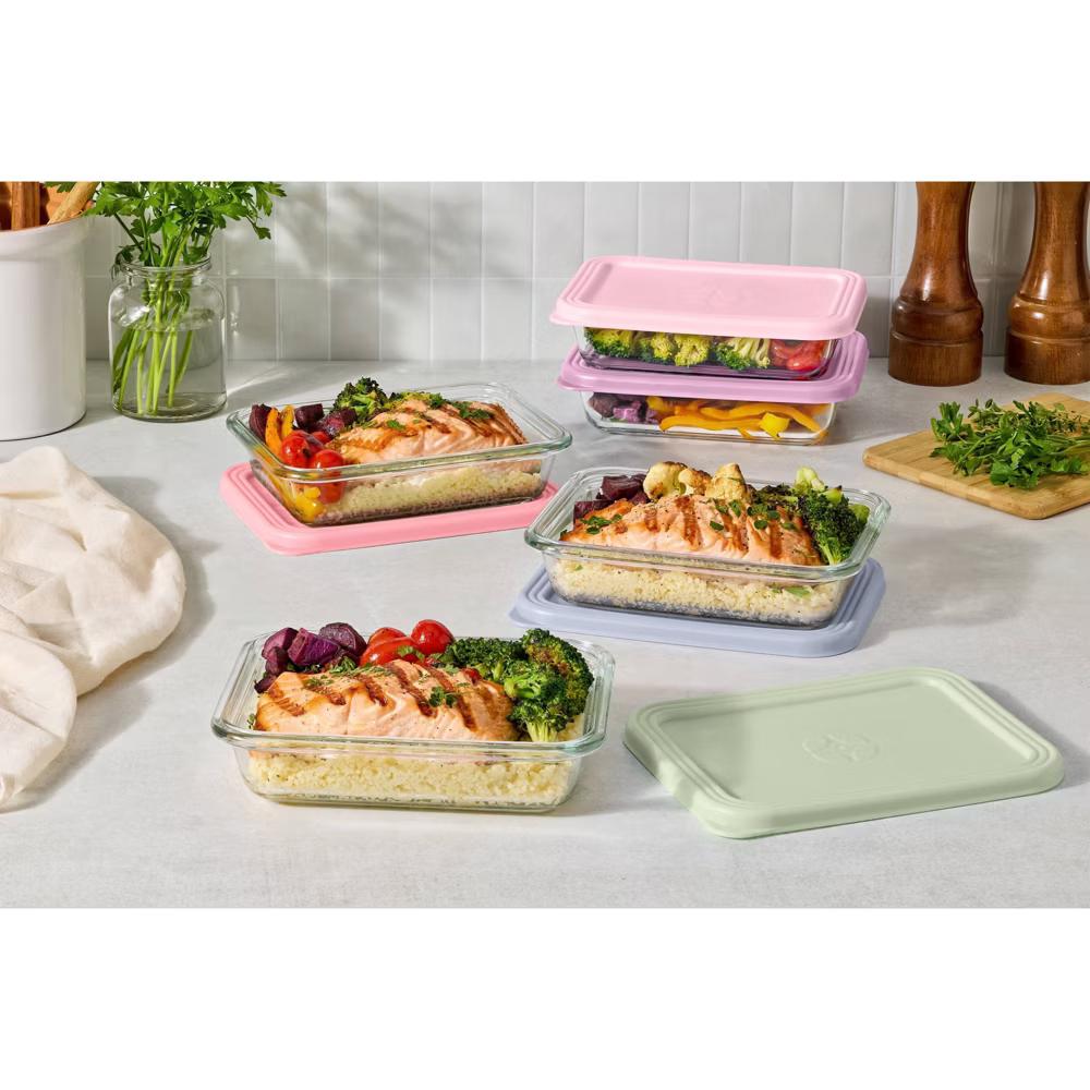 Everyday 10pc 3c Glass Meal Prep Food Storage Container Set
