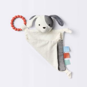Crinkle Paper - Puppy - Baby Learning Toy, Sensory Development, Linen Cotton, 0.13 lb