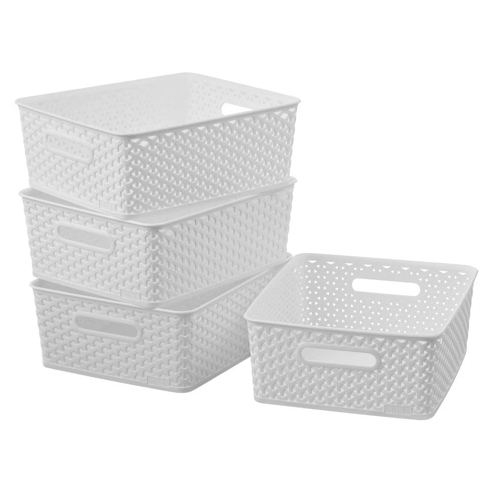 Y-Weave Medium Decorative Storage Basket - Image 17