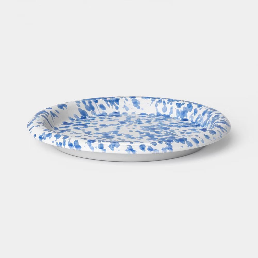 10.5" Stoneware Round Rim Dinner Plate - Image 5