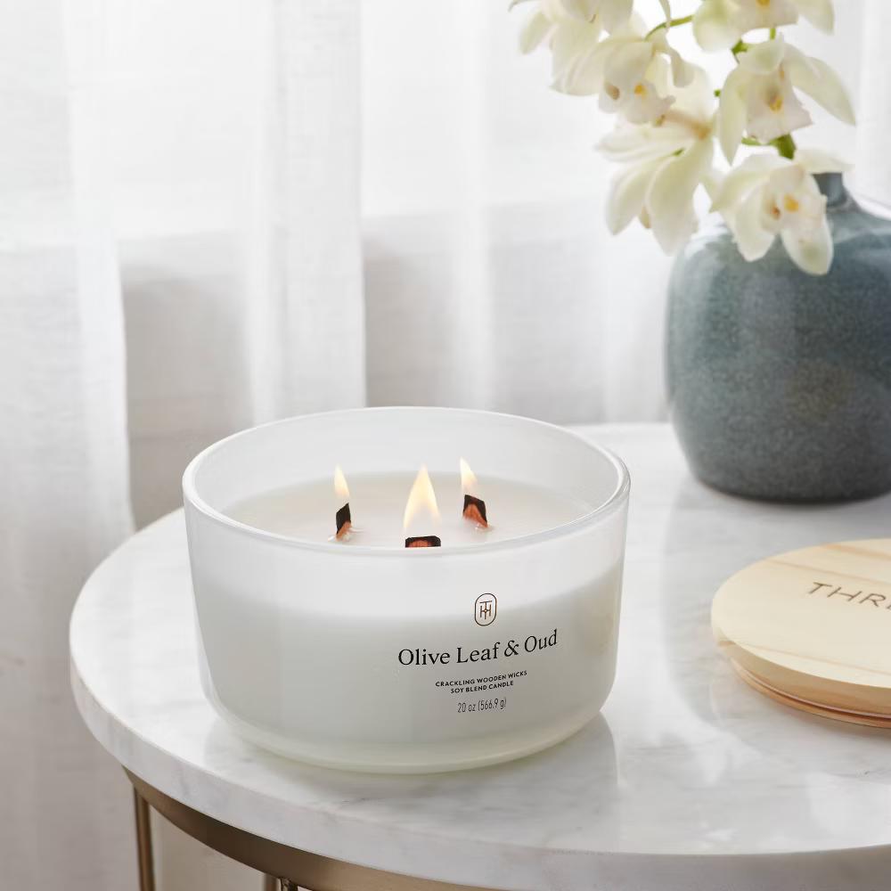 Glass Wooden Wick Jar Candle - Image 112