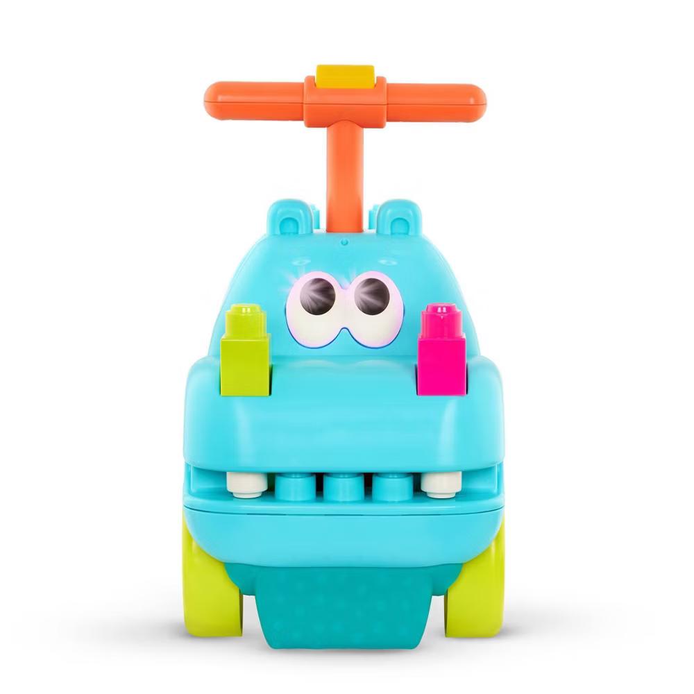 Ride On Toy with Blocks - Ride & Chomp: Educational Kids Pedal and Push Vehicle - Image 2