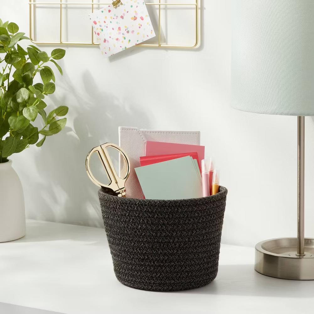 Decorative Coiled Rope Basket - Image 11