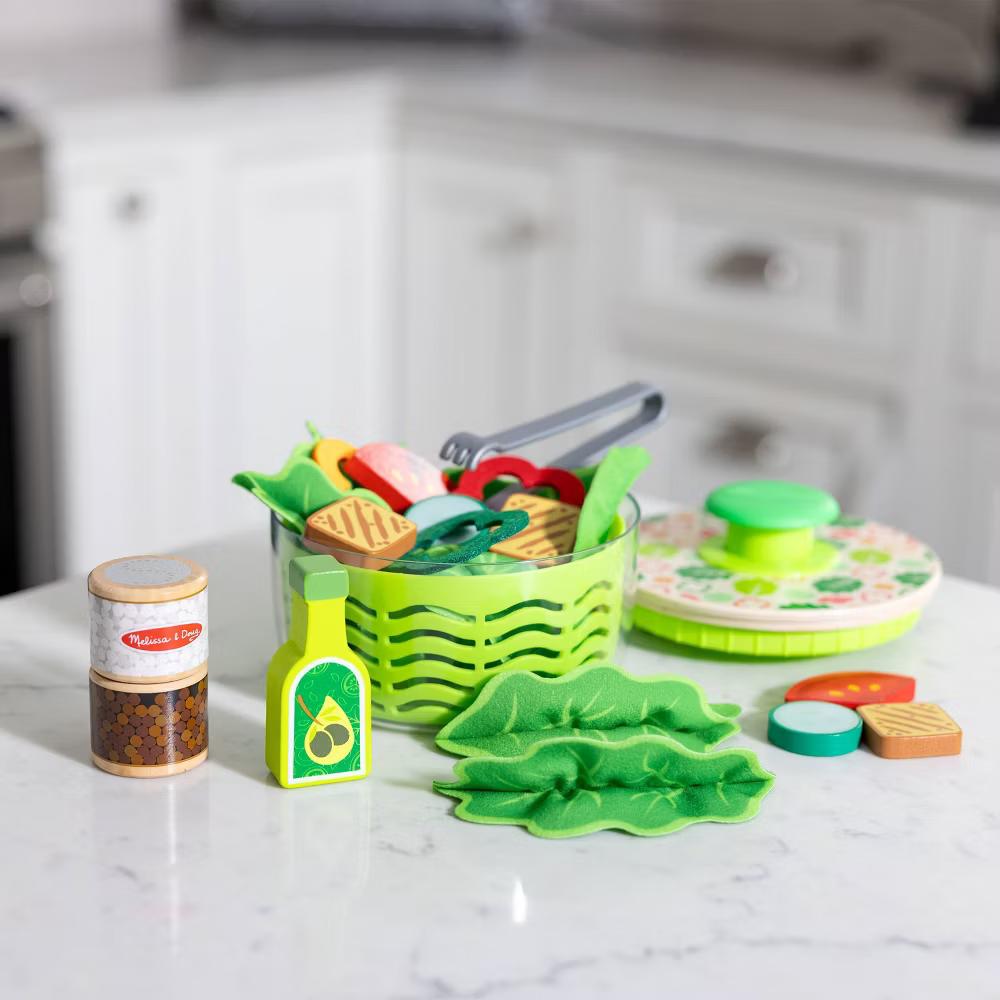 Salad Spinner Play Set, Pretend Play Food
