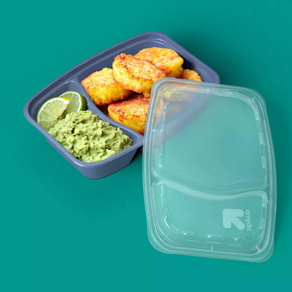 28oz 20pc Meal Prep Food Storage Containers - Rectangle - 3.5 cup divided container - 10pk - Image 3