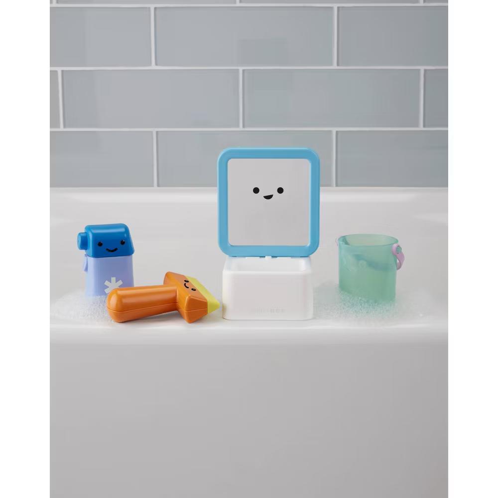 Fresh & Clean Mirror and Fun Baby Bath Toys, 12m+ - 4pc - Image 4