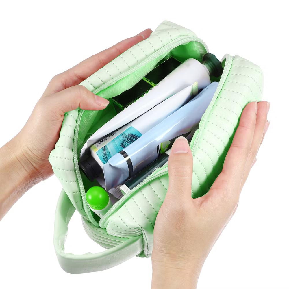 Faux Leather Small Makeup Bag - Image 23
