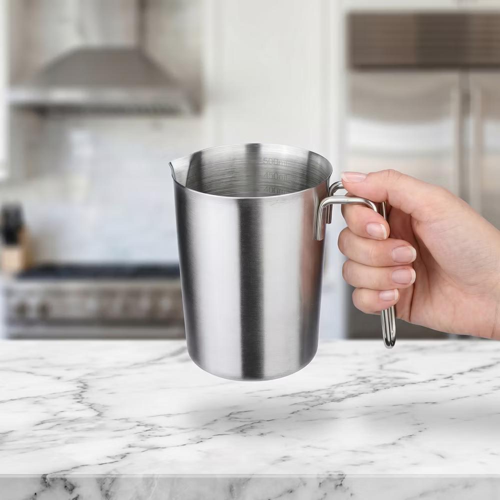 Measuring Cup, Liquid Stainless Steel Measuring Cup for Kitchen Use, Ideal for Measuring Ingredients Precisely - Image 34