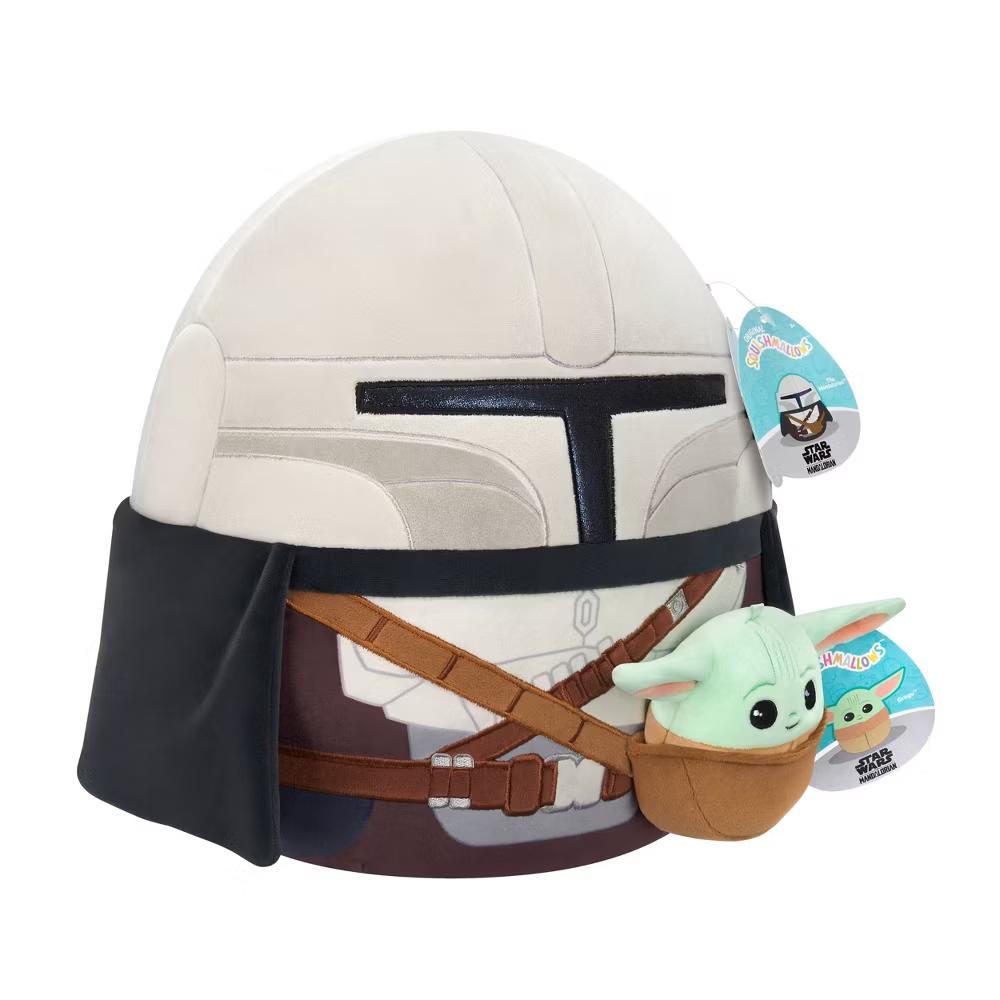 The Mandalorian 12" Mandalorian with 3.5" Grogu Medium Plush Toy - Image 21