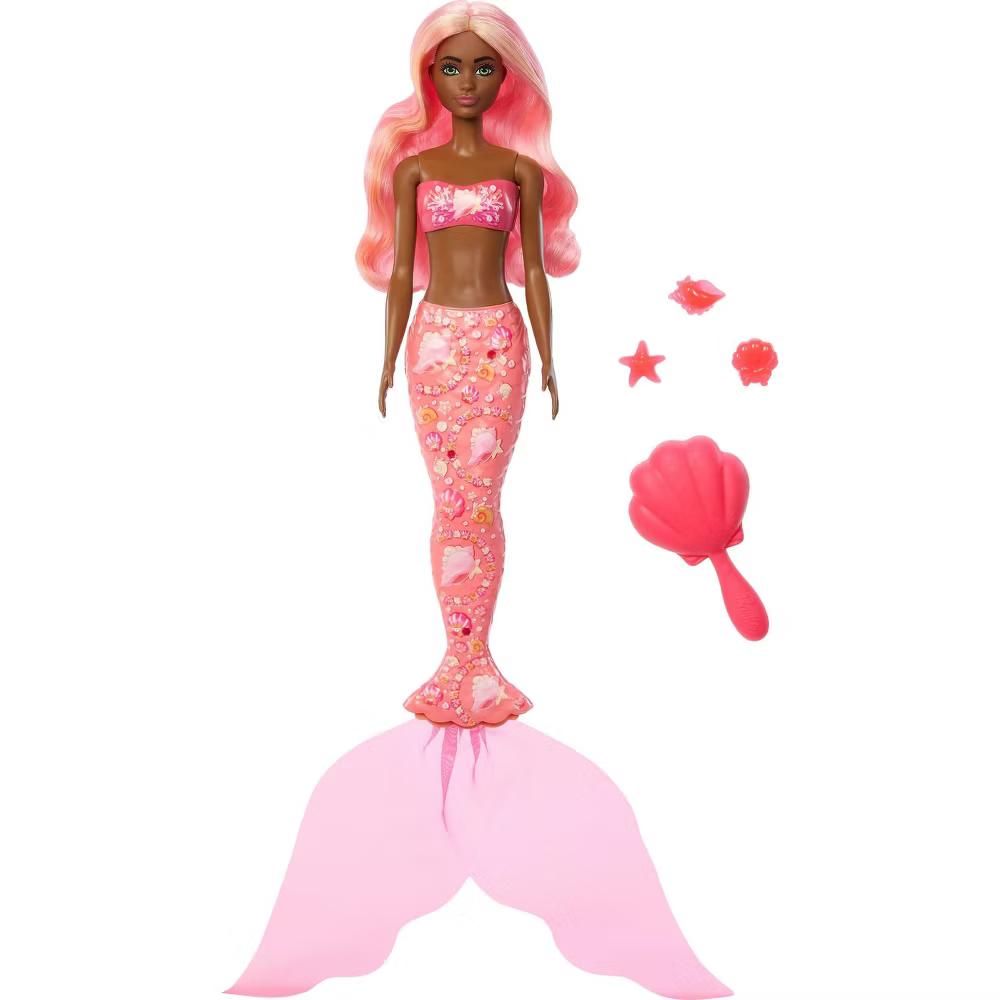Color Reveal Mermaid Series Doll & Accessories with 6 Surprises - Image 2