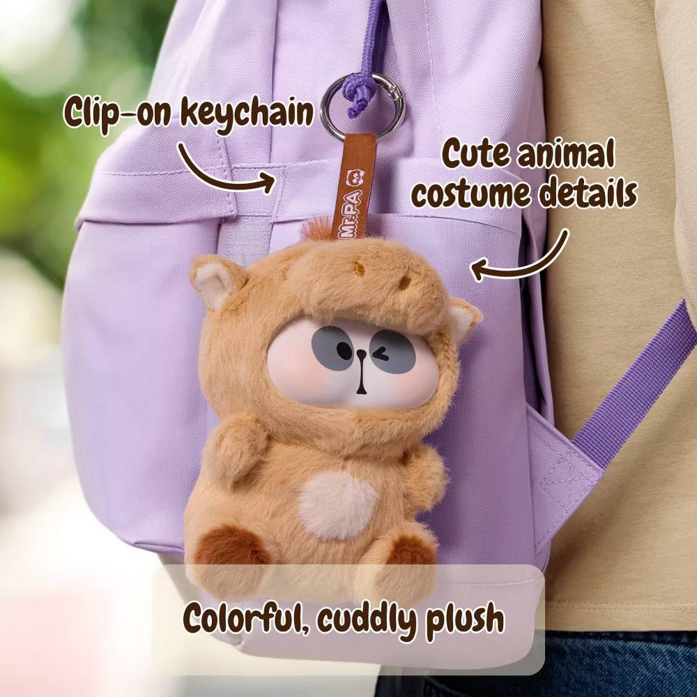 Mr. Pa Animal Daycare Series Collectible Plush Panda Stuffed Animal Surprise Blind Box Keychain - Image 5